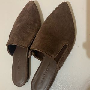 CLEAR OUT SALE - Jenni Kayne Suede Leather Flat Mules